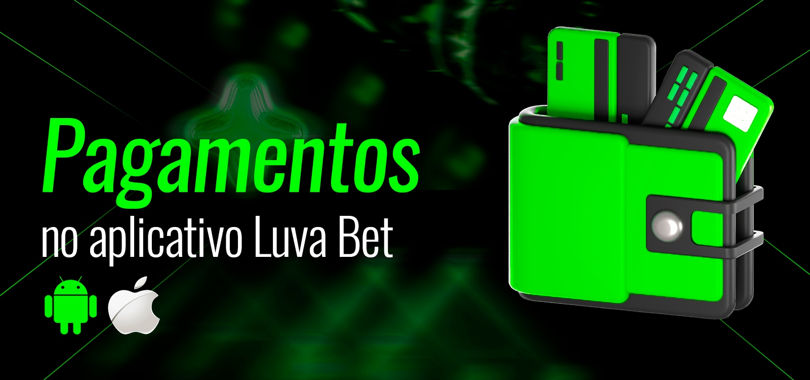 Métodos de pagamento por meio do aplicativo Luva Bet