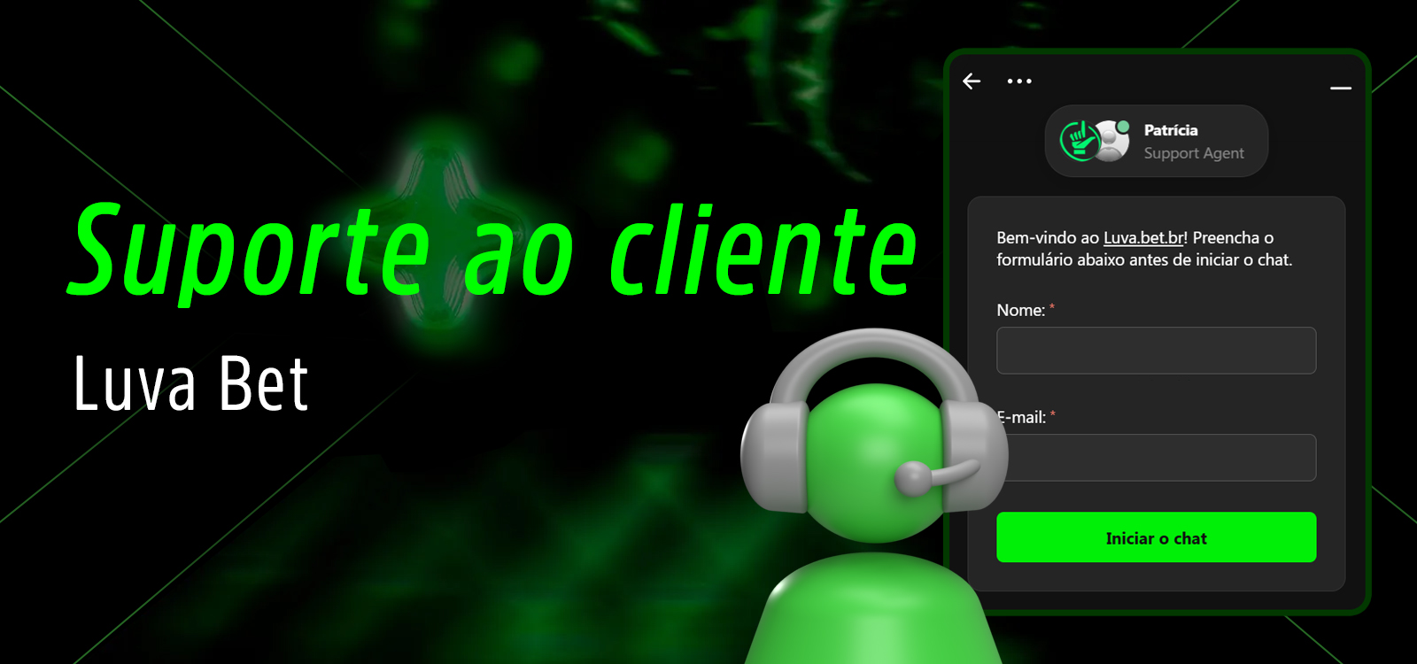 Serviço de apoio ao cliente Luva Bet do Brasil